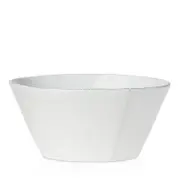 Vietri Lastra White Large Stacking Serving Bowl