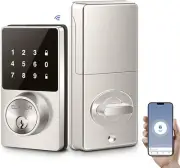 WiFi Bluetooth Smart Lock Keyless Entry DoorLock Touchscreen Electronic Deadbolt