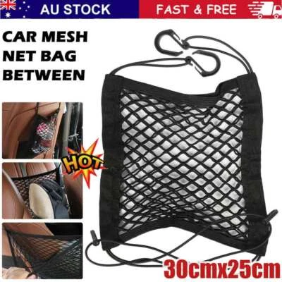 Car Mesh Net Bag Elastic Between Organizer Seat Back Storage Bag Nylon HoldeDX