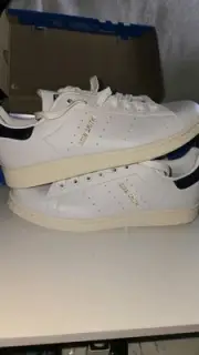 Adidas Stan Smith 7M/8.5W White Navy NIB