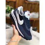 耐吉 NIKE NK 2021 SACAI X NK LVD 華夫格深藍色白色跑鞋 DH2684-400