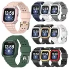 For Fitbit Versa 4/3/2/1 Versa Sense / Versa Lite One-piece TPU Sport Band Strap