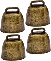 CIYODO Craft Bells Set 4pcs Bells Noise Maker Pet Collar Farm Decor Decorative