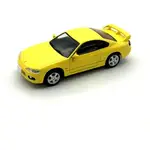 ☆勳寶玩具舖【現貨】DIECAST MASTERS 1/64 日產 NISSAN SILVIA S15 黃色 左駕