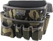 Gupcaqosjw Heavy Duty Tool Bag - Compact Portable Tool Storage Box | Multi-Pockets Tool Carrier for Dad Mechanic Electrician, Wide Mouth Waist Bag