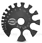 Gauge Wheel Black Acrylic Two sided Millimeter & Gauge Measurement Body Jewelry