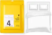 4PCS Disposable Sheet Quilt Cover Pillowcase Travel Train Portable Sheet Set Travel Thickened Disposable Bedding Sheet Double Business Trip
