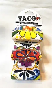 Prepara Multiple Taco Holder, Red - TACO "Every day is Taco Day" Melamine NWT!