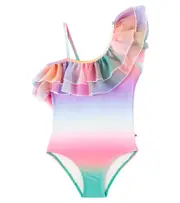 [Molo] Molo Nilla ruffled one-shoulder swimsuit Y 12 multicoloured
