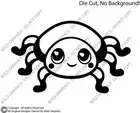 Baby Spider Sticker Decal Die Cut Cute Bug Insect Kids Wildlife Jumping Recluse