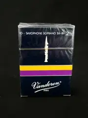 Vandoren Soprano Sax SR2025 Reeds, Strength 2.5, 10-pack