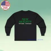 New Heights Jason Travis Kelce Men's Black Long Sleeve Size S-2XL