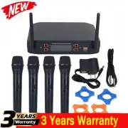 K-8 Professional Cordless Microphone Pro Wireless Microphone System with 4 Mics