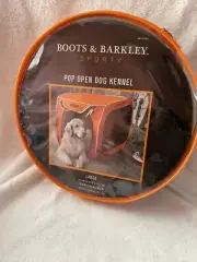 Boots & Barkley Sporty Pop Open Dog Kennel Large (up to 70 Lbs) Orange