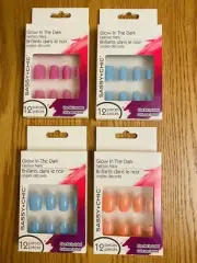 Sassy + Chic Fashion Nails Glow In The Dark 4 Packs