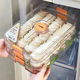 冷凍專用餃子盒食品級保鮮盒水餃餛飩托盤速凍食物家用冰箱收納盒
