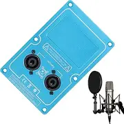 Biniveil Speaker Wiring Junction Box - Double 4-Core Subwoofer Cable Connector - Aluminum Alloy Audio Amplifier Socket, Acoustic Component for Cables