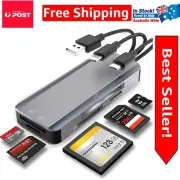 USB Type C & Type A Card Reader - Multi-Format Support for Smooth Data Transfer