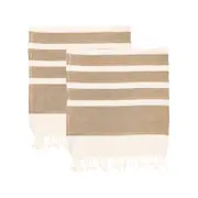 Nicola Spring Turkish Cotton Towel Set - Beige - Pack Of 4