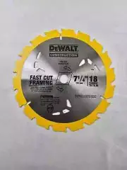 DEWALT DW3192 Circular Saw Carbide Blade 7-1/4" 18 Tooth Fast Cut Framing 5-Pack