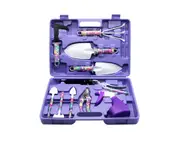 10PCS Purple Gardening Planting Tools Flower Plant Trimming Shovel Weeding Set