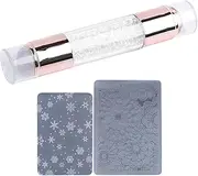 Nail Stamper Tool - Manicures Stamping Pens,Rhinestone Embellished Double Ended Stamping Pens Tool for Manicure Home Practice Nail Salon