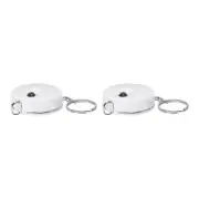2pcs Measuring Tape 1.5M/60" Retractable Tape Measure with Key Chain, White