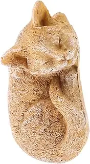 Totority Pet Memorial Stone Cat Figurine for Garden Pet Remembrance Statue Heartfelt Pet Loss and Tribute Durable Outdoor Cat Decor