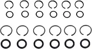 [Ulifebet] 6 Sets 3/8 Inch Impact Retaining Rings and 6 Sets 1/2 Inch Impact Wrench Socket Retainer Rings with O-Ring Compatible with Mil-waukee Electric and Pneumatic Type Impact Wrench