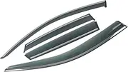 [FLYUFO] Car Window Rain File Rain Board for Je&ep for Patriot MK 74 2007-2019 Car Window Sun Rain Shade Visors Shield Shelter Deflector Cover Frame Sticker Accessories