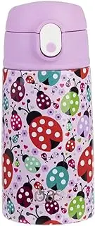 [OASIS] Double Wall Insulated Kids 400ml Drink Bottle Stainless Steel Ladybugs