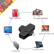 Type-C 5V 1.8V Smart Card Reader SIM DOD ID CAC Credit Card Reader Adapter