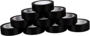HOMOBABE High Temp Wire Protection 10 Rolls of Electrical Tape Black 18mm Wide Insulation Tape Rolls