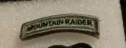 ARMY PATCH,SSI, MOUNTAIN RAIDER TAB, ACU, WITH HOOK LOOP FASTENER