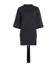 Balenciaga Lace-Up Back Crewneck T-Shirt S,XS,M Black