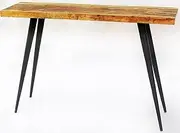 Lunar | Petrified Wood Console Table -Light TOP