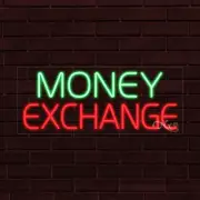 BRAND NEW "MONEY EXCHANGE" 30x12x1 INCH LED FLEX WINDOW/WALL INDOOR SIGN 31209