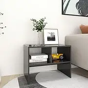 Side Table Grey 60x40x45 cm Engineered Wood Home Accent