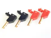 4 X Hollow Bananas Jack Low-Mass MC 0 5/32in Be-Cu LS4 With KT4 Casing