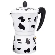 Coffee Maker Italian Mocha Coffee Pot Aluminum Mocha Espresso Percolator Pot Coffee Kettle Barista black white