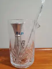 Professional Bartender Bar Cocktail Mixing Glass w/ Stirrer & Jigger KIT