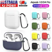 Apple AirPods 4 1 2 3 Pro 2nd 3rd Generation Silicone Skin Case Cover Case Gel
