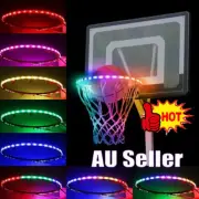 Basketball Hoop Sensor-Activated LED Solar Strip Ring Lamp Light Flash Modes 6J