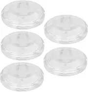 DECORNIJIA 5pcs Transparent Eyelash Storage Cases Portable Plastic Cosmetic Container for False Eyelashes Compact Lash Organizer Box for Travel and Beauty Salons