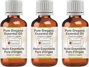 Greenwood Essential Pure Oregano Essential Oil (Origanum vulgare) 100% Natural Therapeutic Grade Steam Distilled for Personal Care (Pack of Three) 100ml X 3 (10oz)