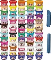 Play-Doh Ultimate Color Collection 65-Pack - 65x28g PlayDoh tubs of Non-Toxic Modelling Dough - Includes Sapphire, Sparkle, Confetti, Metallic, and Color Burst - Arts and Crafts Activities - Ages 3+