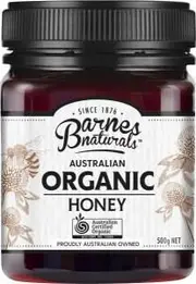 Barnes Naturals Organic Honey 500g Jar