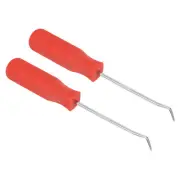 2pcs O-Ring 45° Pick 142mm Oil Seal Gasket Precision Puller Remover Tool, Red