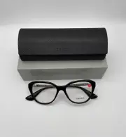 Prada VPR 28S 1AB-1O1 Black / Gold Eyeglass Frames 52-16-140 - New