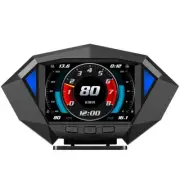 Head Up Display GPS OBD2 Car Speedometer Digital Intelligent Tilt Meter Alarm (for: Daihatsu)